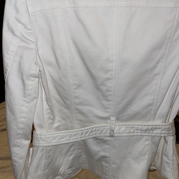 🧥Cache Luxe size 2 white womens blazer - Picture 4 of 8